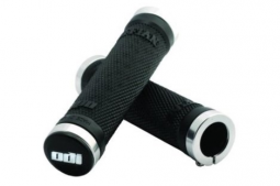 Black/Silver ODI 130 mm Lock-on Grips (Ruffian)